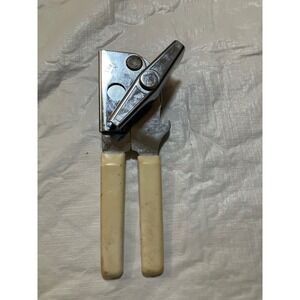 Swing-A-Way Can Opener Vintage Usa Made Cream Handles Manual Kitchen Tool